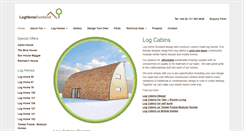 Desktop Screenshot of loghomescotland.co.uk